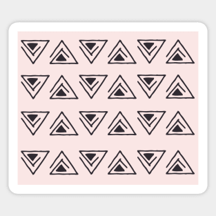 Blush abstract geo triangles Sticker